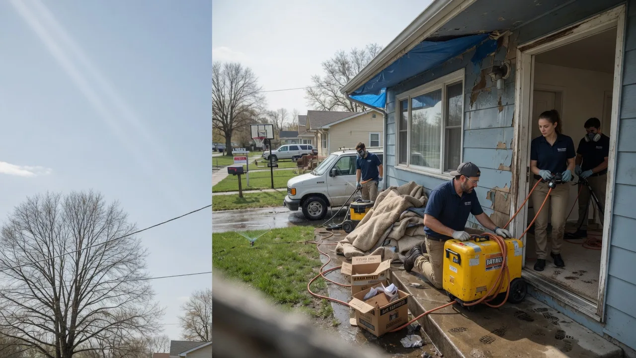 Basement Flood Cleanup in Evansville, IN near me